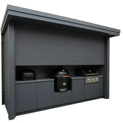 New Design 304 Stainless Steel Outdoor Kitchen Anti Deformation Outdoor Kitchen Lsland Modular With Garden Backyard