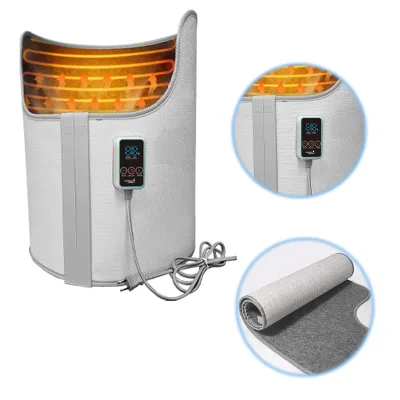 Electric Portable Foot Warmer Desk Cylindrical Heating Pad Plastic Adjustable Thermostat Winter Cushion Folding Office Table