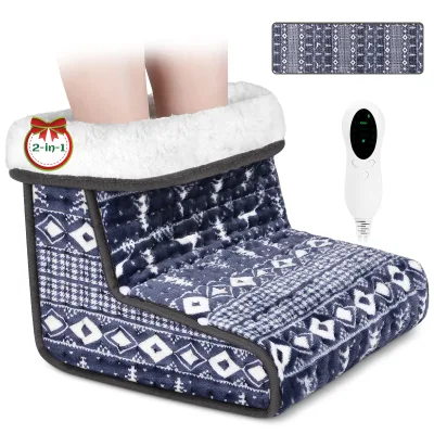 Winter Home Use Heating Foot Warmer For Elderly 10 Heating 3 Timer Setting Electric Foot Warmer