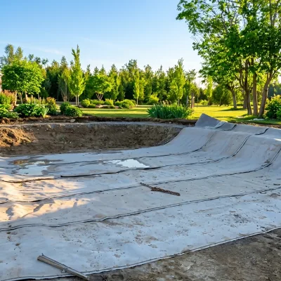 Waterproof Cement Blanket (6/8/10mm) for Pond Liners Garden Slope Applications-Geosynthetics