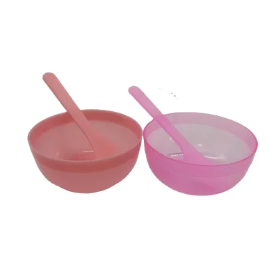 Hot Selling Personal Care Tool Bowl PP Plastic Facial Mask Bowl With Spatula