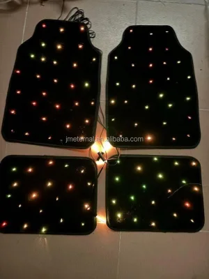 Factory Hot Sales OEM ODM LED Fiber Optic Mat Light for Luminous Car Carpet