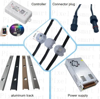 Sample 3000k 4000k 6000k Rgbw Rgb 12 Volt Led Waterproof Dc12v 20mm 4pin Led Point Light for Decoration
