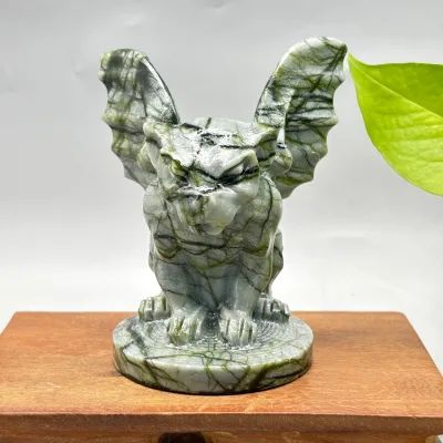 Wholesale Serpentine Gargoyle Statue - Carved Stone Garden Ornament, Bohemian Home Decor for Lawns, Portals