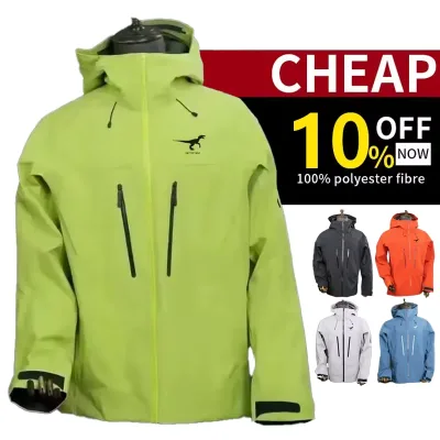 Wholesale Custom logo Men's Women's Fashionable Windbreaker Jackets PFAS-FREE Full Zipper Waterproof Jacket Raincoat Seam Taped