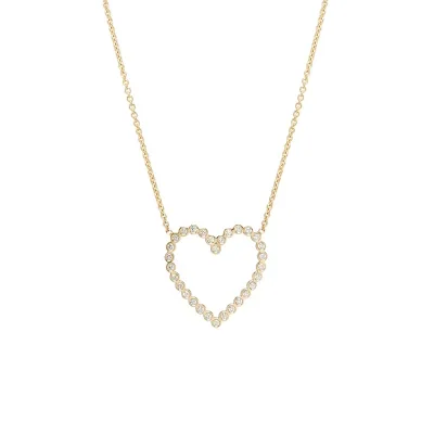 Custom Gold Filled 14K 18K Gold Plated Trendy Ladies Heart Necklaces for Women