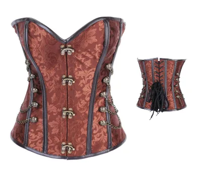 New Women Satin Sexy Bustier Lace up Boned Top Corset Coldker