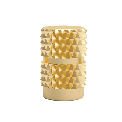 M2.5-M8 Mold-in Insert Nut Blind-end Bushing Limit Location Brass Knurled Thread Inserts for Plastics