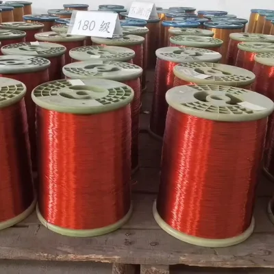 ECCA QZY-2/180 Fiberglass Enameled CCA Wire 0.25-6.00mm-30% Copper Content for Motor Winding Customizable Length