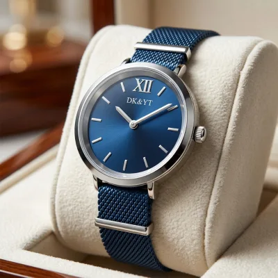 DK&YT Women's Dress Watches Top Luxury Brand Ladies Quartz Watch Stainless Steel Mesh Wristwatch Reloj Mujer