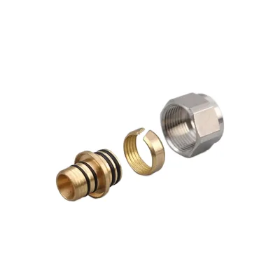 Radiant Heat Eurocone Pex Pipe Coupling Connectors Compression Adapter for Manifolds
