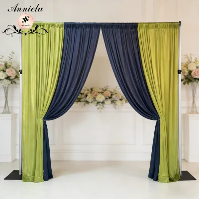 Premium Smooth Curtain Fabric Hot Selling Factory Direct for Wedding Backdrop Decor