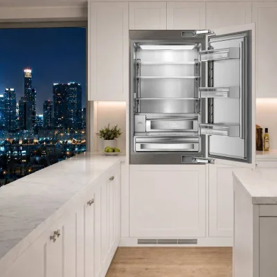 30In Panel Ready Built in Refrigerator with Ice Maker & Water Dispenser, 452L 304 Stainless Steel Counter Depth, Factory Direct