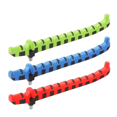 11 Groove TPE Coated Rod Support Head ABS Base Stainless Screw 8mm Thread Anti Scratch 115g 3 Colors Fishing Rod Support Head
