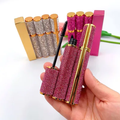 New Style pink Diamond Makeup Mascara Waterproof 4D Eye Black Thick Curly Slender and Non Smudging