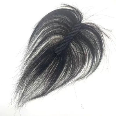 Ready to Ship Indian Remy Hair Clip-in for Topper Hair Addition Topper 100% Density Invisible Knots Ladies Womens Hairpieces