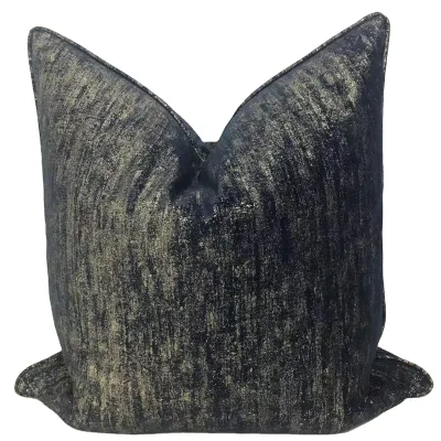 High Quality Blue and Gold Mottled Print Fashionable Pillow case Cushion for Car for Home 45*45cm