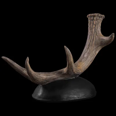 Joinste Vintage Antler Wine Bottle Holder Unique Old Style Resin Stand for Living Room Cabinet Decor Ice Buckets Beverage Tubs