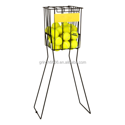 Tennis Ball Basket Hopper Black Pick-Up 75 Wire Portable Tennis Ball Hopper Basket Tennis Outlets Baskets