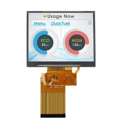 3.5 Inch 320x240 High Brightness Sunlight Readable TN TFT LCM Display with CTP Touch Option