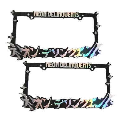 Custom Plastic Car License Plate Frames Motor License Frame Car Number Car License Plate Frame Holder