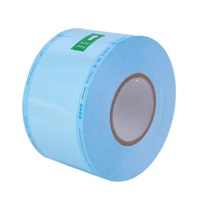 Cheap Wholesale Heat Sealing Sterile Autoclave Plastic Paper Bag Dental Sterilization Pouch Roll for Dental Instrument Packaging
