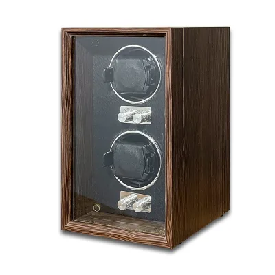 Wooden Automatic Watch Winder Mechanical Watch Storage Box Watch Shaker Rotator Anti-Shock ZG-2B China Jewelry Packaging