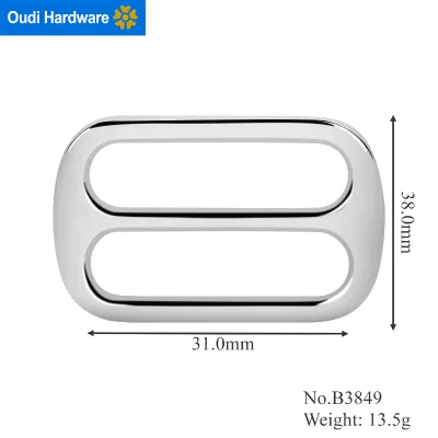 Zinc Alloy Slide Buckle Metal Strap Adjuster for Belts Backpacks Dog Collars Webbing Straps