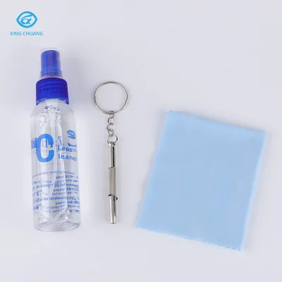 Wholesale Glasses Cleaning Solution Set with Plastic Bottle Anti-Fog Formula Microfiber Cloth & Screwdriver for Lens Care