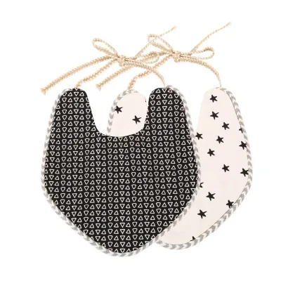 HappyFlute New Design Attractive Fashion Boys and Girls Baby Bibs Cotton Bib