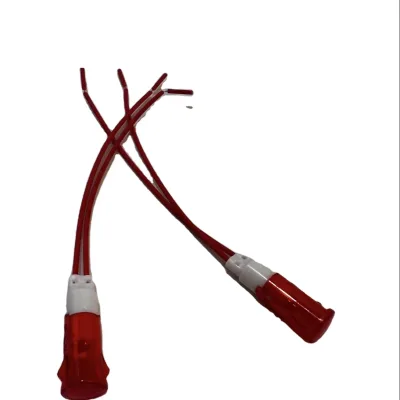Factory Custom 10-14MM Mounting Size Signal Indicator Lights Red Green Yellow for Kettle Electrical DC AC Made of Plastic
