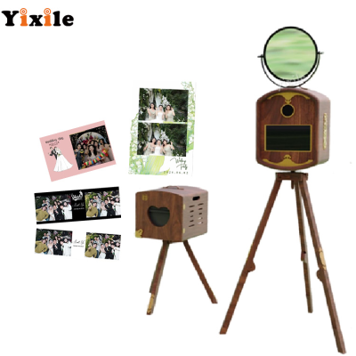 Yixile High Quality Wooden Wedding Event Party Tripod DSLR Photo Booth Adjustable