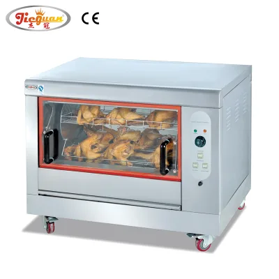 Electric Chicken Rotisseries with Wheel CE Chicken Roaster for Restaurant Kitchen