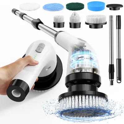 2024 A19 Daily Cleaning Electric Scrubber 2500mah Floor Cleaning Brush for Household Use