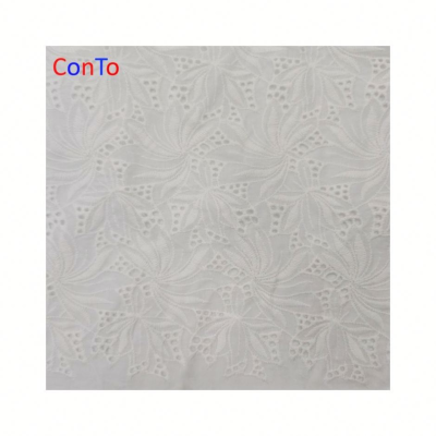 China Factory White Thin Cotton Fabric Textile