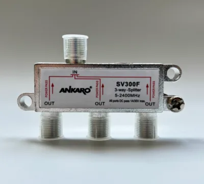 ANKARO Satellite 5-2400MHz Aluminum 3 Way Splitter China