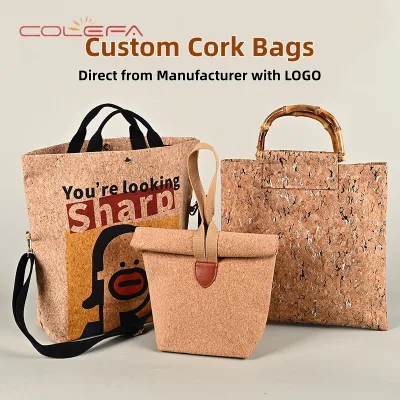 Colefa Solid Color Vintage Wood Grain Eco-Friendly Tote Bags Factory Custom Training Institution Gift Customized Size Printing