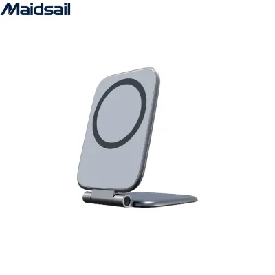 Vacuum magnetic mobile phone holder, special support frame for car navigation, foldable anti-shake magnetic suction