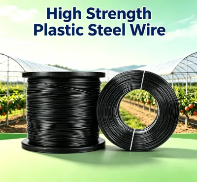 Factory Wholesale PET Plastic Steel Wire Greenhouse Support Film Pressure Film Line Polyester Wire