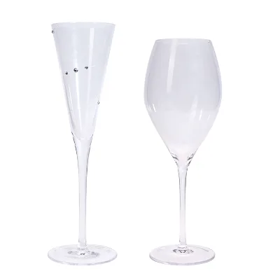 Hot Sale Vintage Cocktail Wine Glass Cups Golden Edge Multi Colored Glassware Wedding Party Goblets