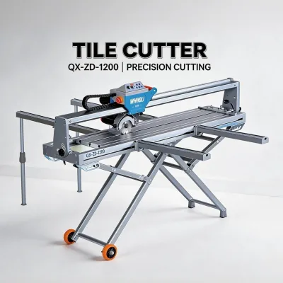 WANDELI QX-ZD-1200 Automatic Electric Tile Saw Cutting Machine Water Cooling 1200mm for Ceramic Porcelain Marble Granite Stone