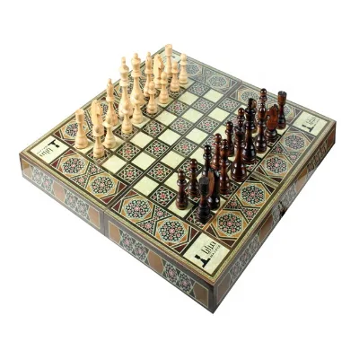 Custom Luxury Folding Board Chess Set Chessboard Modern Decorative Travel Chess Bord Game