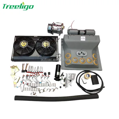 12V/24V Automotive Air Conditioning 508 Compressor Kit Compatible for Car Van Street Rod Hot Classic AC Accessories