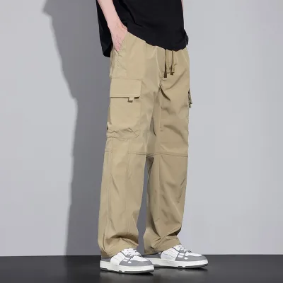 New Style American Baggy Cargo Pants for Men Men'S Casual Loose Pants Cargo Pants Men