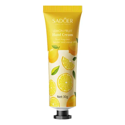 Mini Fruit Extract Hand Cream Set Fragrant Herbal Whitening and Moisturizing Nourishing Repair with Anti-Crocking Properties