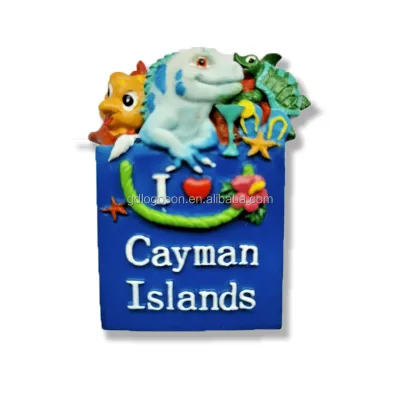 Handmade Undersea Caribbean Style Seahorse Charms Cayman Islands 3D Sea Turtle Resin Fridge Magnets