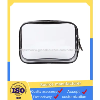 PVC makeup bag, transparent, waterproof and large-capacity cosmetic travel storage bag