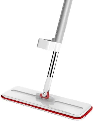 High Quality 60cm Industrial Rotating Flat Mop Ultra-Fine Fiber Cloth Floor Cleaning Aluminum Alloy Self-Wringer Extendable
