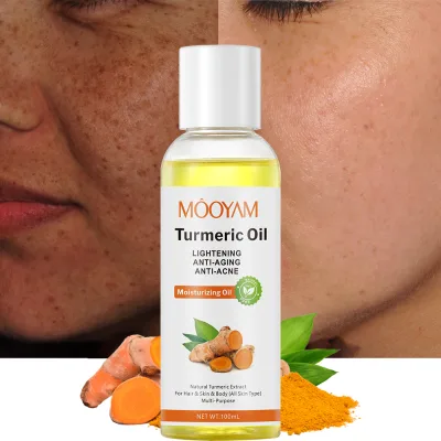Natural Skin Whitening Acne Turmeric Essential Oil Private Label Facial Care Massage Serum Pure Organic Tumeric Face Oil
