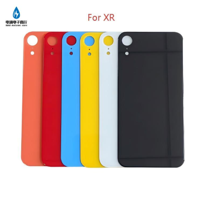 Big Hole Rear Window Replacement for iPhone Xr Back Glass Frame Panel Battery Cover Door